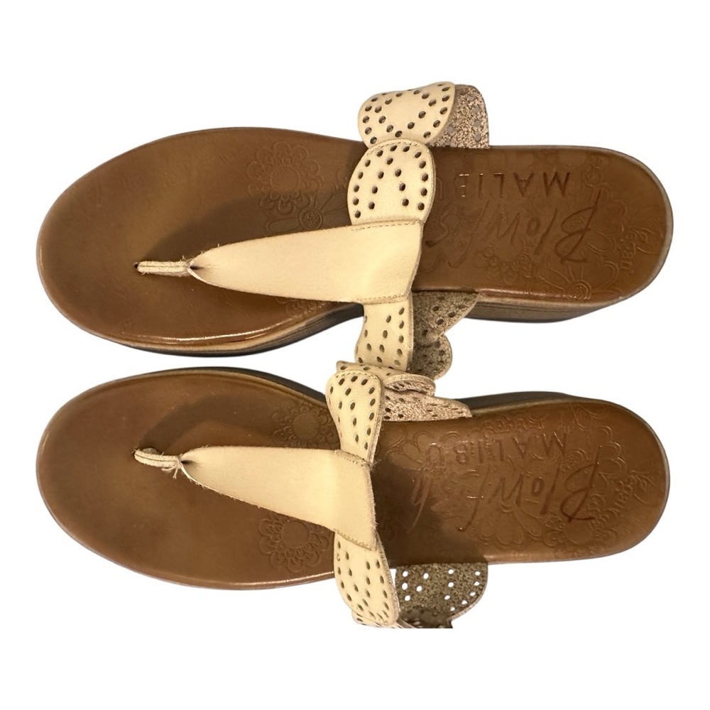 Blowfish Malibu beige thong platform Sandals